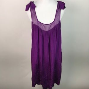 Rebecca Taylor 100% Silk Shift Dress 6 AI54